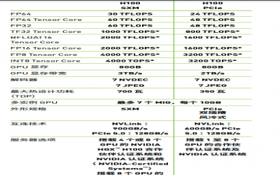 NVIDIA H100 GPU配置详解